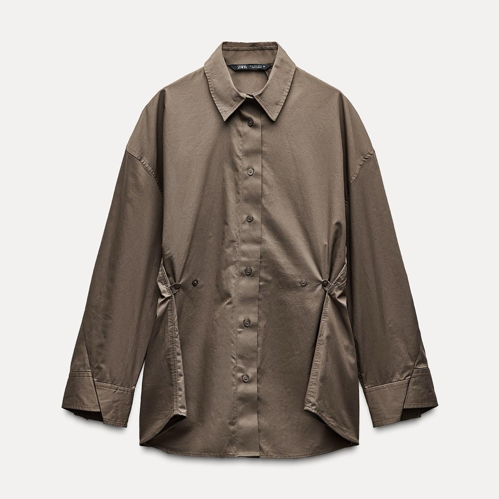 NWT ZARA ADJUSTABLE OVERSIZED SHIRT